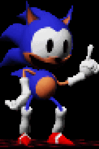 Sonic exe rewrite pixel art