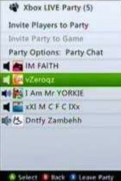 Chat with Xbox Live Party Total 2 chats 20 messages